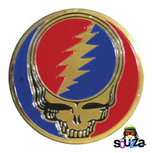 Grateful Dead, Steal Your Face Metal Sticker - 3" Round Sticker