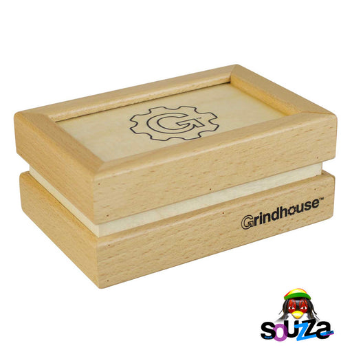 Grindhouse Wooden Sifter Pollen Box - Drawer Style Closed