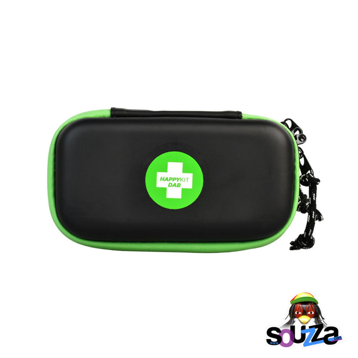 Happy Kit Happy Dab Kit | Torchless | 6" x 3.25" Green and Black Protective Case