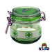 Dank Tank Small Herb Glass Storage Jar - Medical Leaf Design with green seal