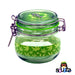 Dank Tank Small Herb Glass Storage Jar - Hemp Leaf Design with a green seal
