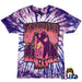 Janis Joplin with Microphone Groovy Tie-Dye T-Shirt