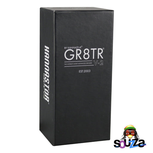 Kannastor GR8TR V2 Grinder - 2.2" | Silver & Gunmetal Box
