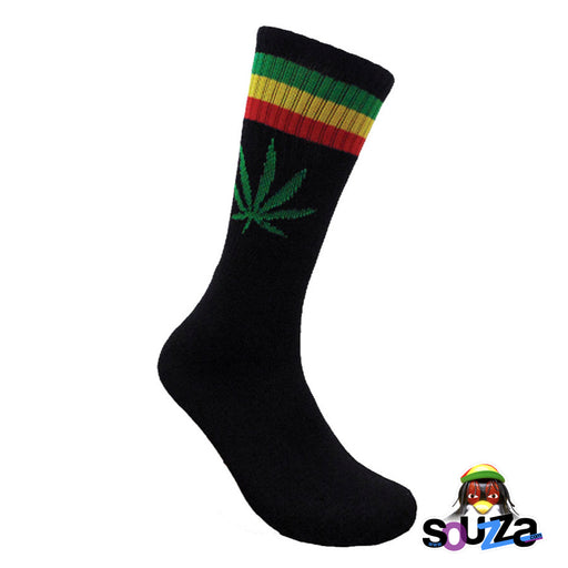 Black Leaf Republic Socks | Rasta Stripes