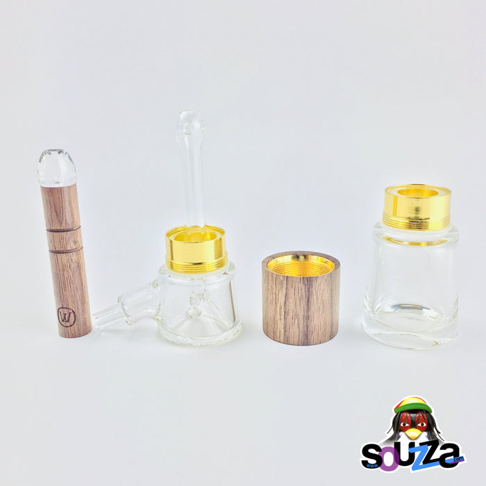 MARLEY NATURAL™ Glass and Walnut Bubbler Disassemble For Cleaning 