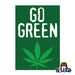 Go Green Hemp Leaf Magnet