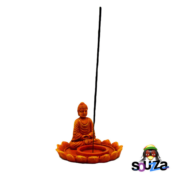 Meditating Buddha w/ Lotus Flower Multipurpose Burner | 4"
