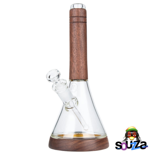 MARLEY NATURAL™ Glass and Walnut Water Pipe Front View
