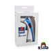 Newport 3 Jet Triple Flame Torch - Blue and Silver with packaging 