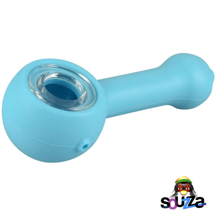 NoGoo Silicone Hand Pipe - Blue Glow