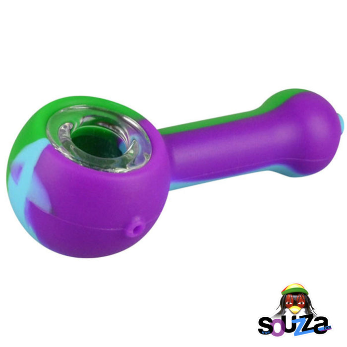 NoGoo Silicone Hand Pipe - Tie Dye