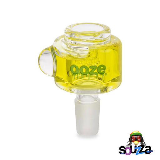 Ooze Glyco Screened Glass Bowl - Mellow Yellow