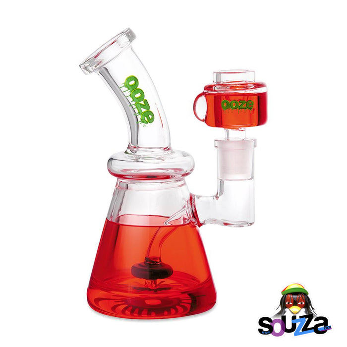 Scarlet Red Ooze Glyco Glycerin Chilled Glass Water Pipe