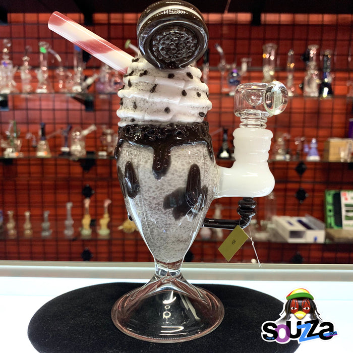 Empire Glassworks Chocolate Cookie Sundae Float Water Pipe at Souzza