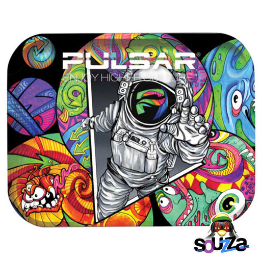 Pulsar Metal Rolling Tray-11"x7" | Psychedelic Spaceman