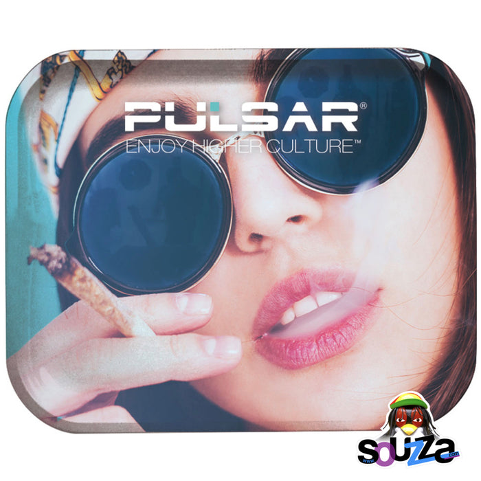 Pulsar Face Metal Rolling Tray - Multiple Sizes