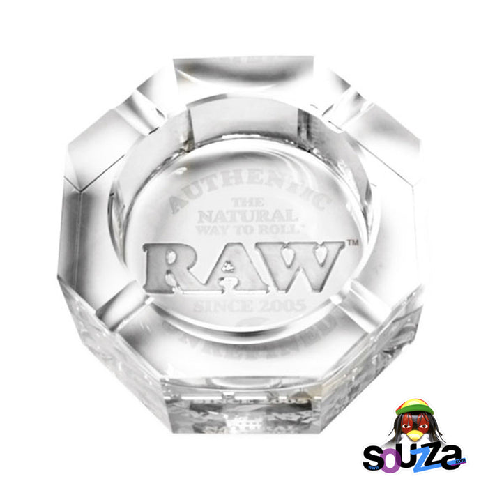 RAW Crystal Glass  Ashtray Heavy 3.5 lbs. for Premium Smokers ONLY