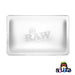 RAW Lead-free Crystal Glass Rolling Tray - 11" x 7"