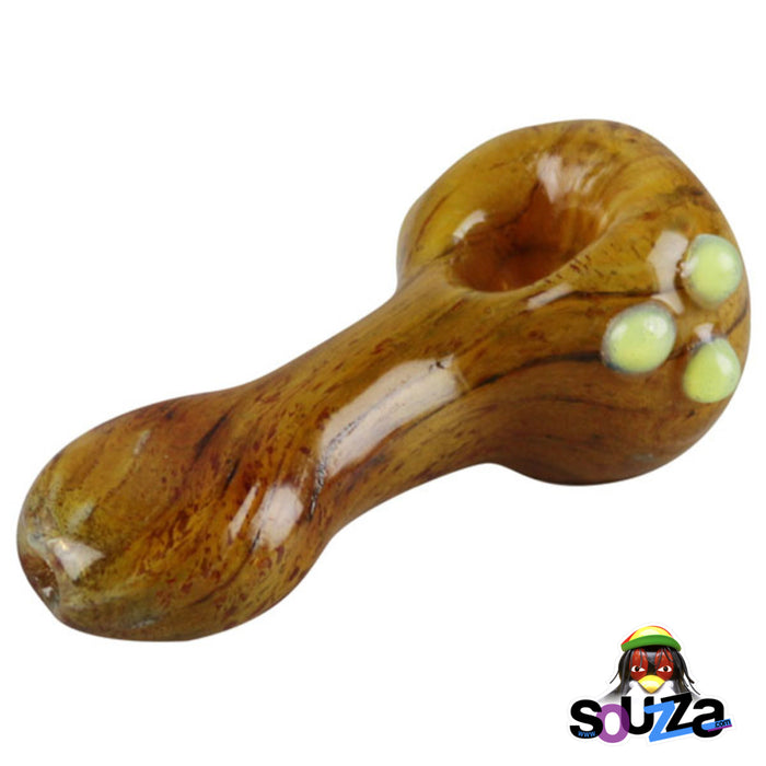 Raked Lava Spoon Hand Pipe - 3.75" side view