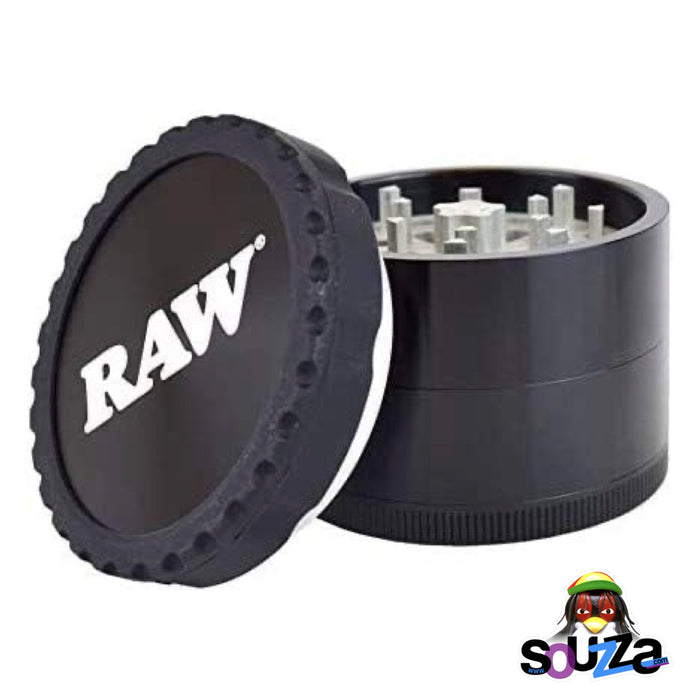 Raw Life Modular Rebuildable Grinder 2.5" - Black with top off