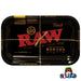 Raw High Sided Steel Rolling Tray - Small Black 11" x 7"