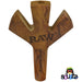 Raw Wooden Cone Holder - Trident