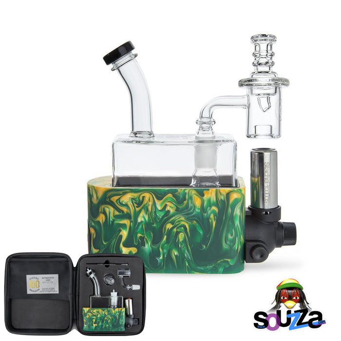 Rig In One (RIO) by Stache Products - Green mix with carrying case