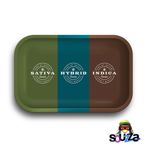 Sativa, Hybrid, Indica Rolling Tray - 11.25"x7.25"