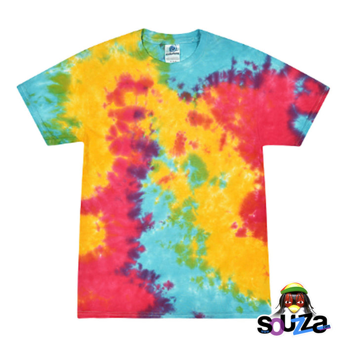 Short Sleeve Tie-Dye T-Shirt | Multi Rainbow