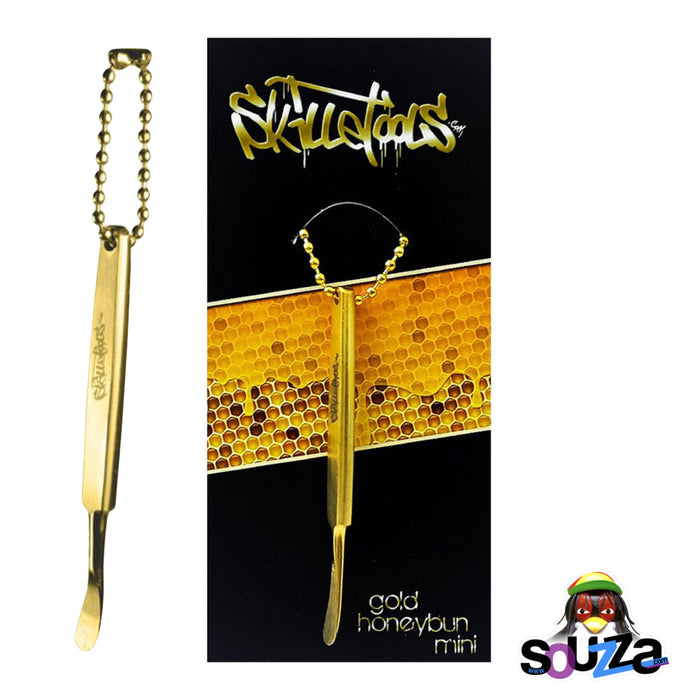 Skilletools Gold Series MINI Dab Tool - Honeybun Style with keychain