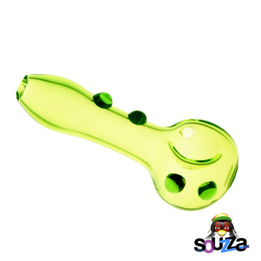 Slime Green Clear Spoon Pipe | 3.5"