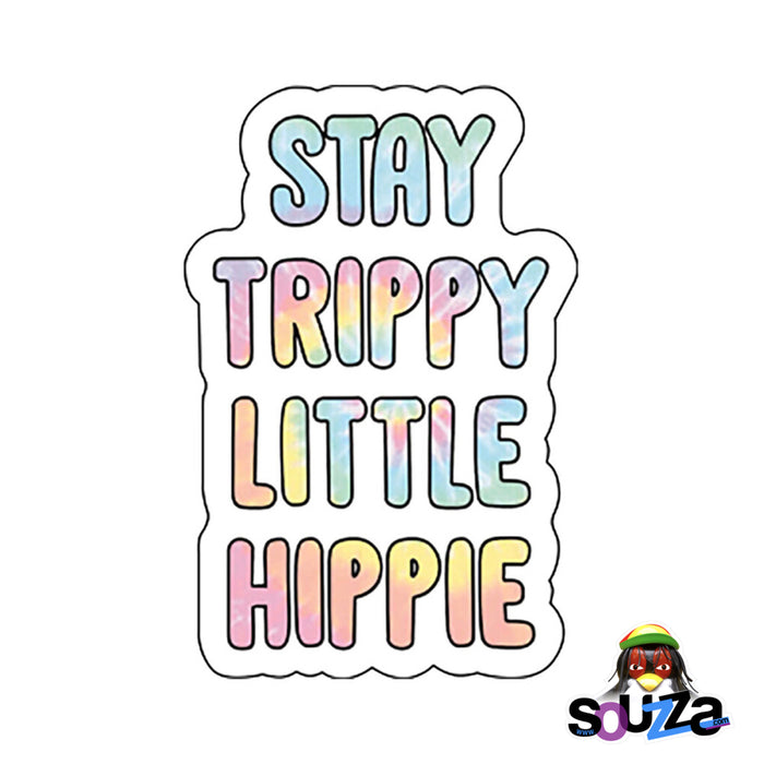 Stay Trippy Little Hippie Tie Dye Sticker