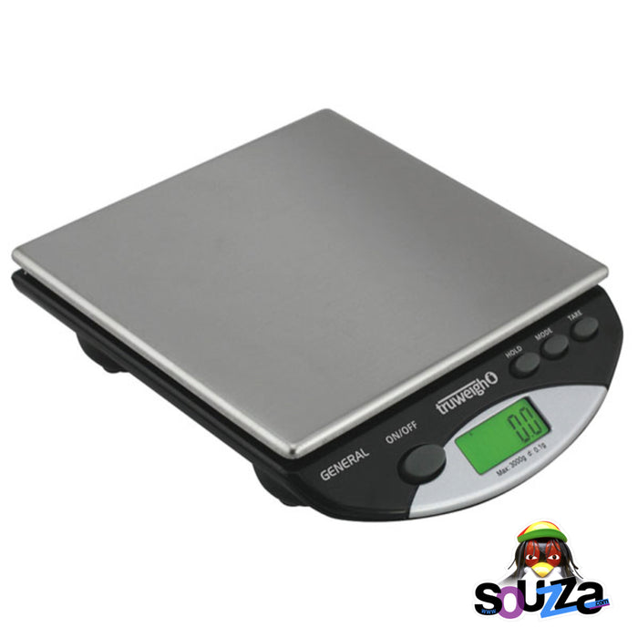 Truweigh General Compact Bench Scale - 3000g x 0.1g / Black