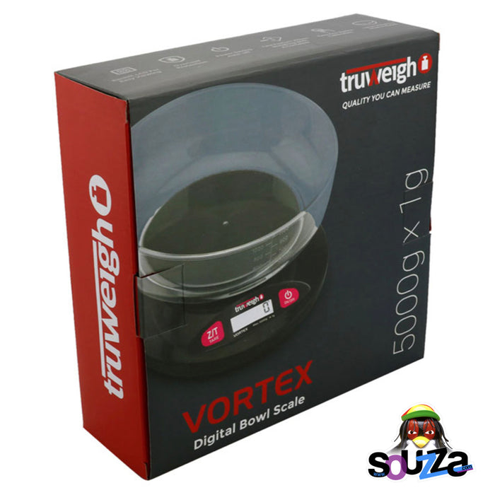 Truweigh Vortex Digital Bowl Scale - 5000g x 1g / Black Merchandise Packaging 
