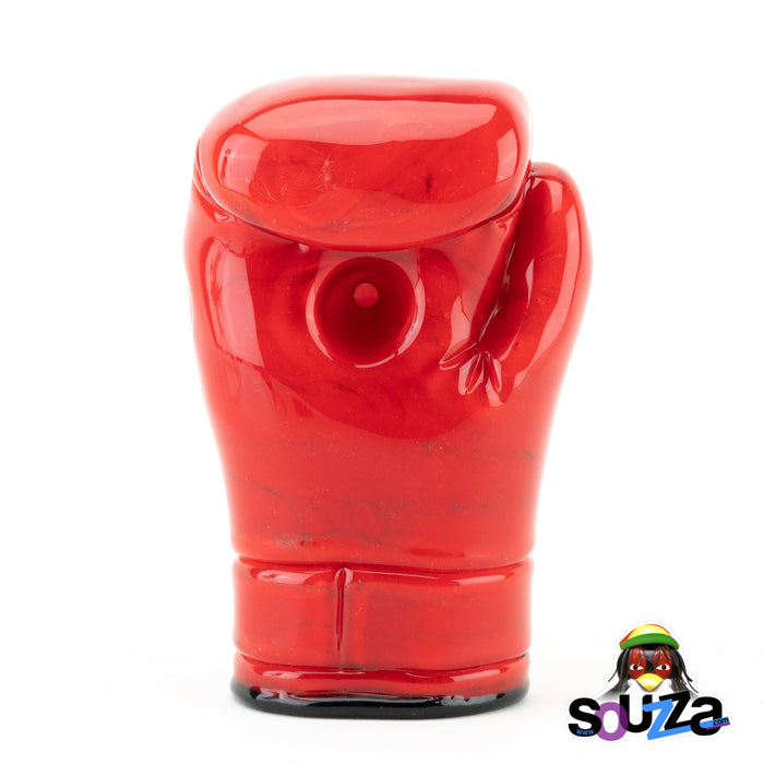 Red Tyson 2.0 Boxing Glove Hand Pipe Standing View