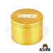 Gold VIBES Anodized Metal Grinder | 4pc | 2.5"