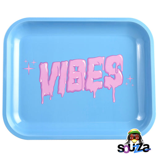 VIBES Bubblegum Drip Rolling Tray - Large 13" x 11"