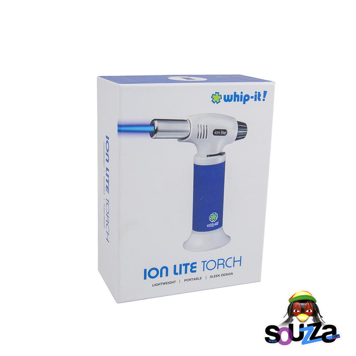Ion Lite Butane Torch by Whip-It! - Blue and White with Box