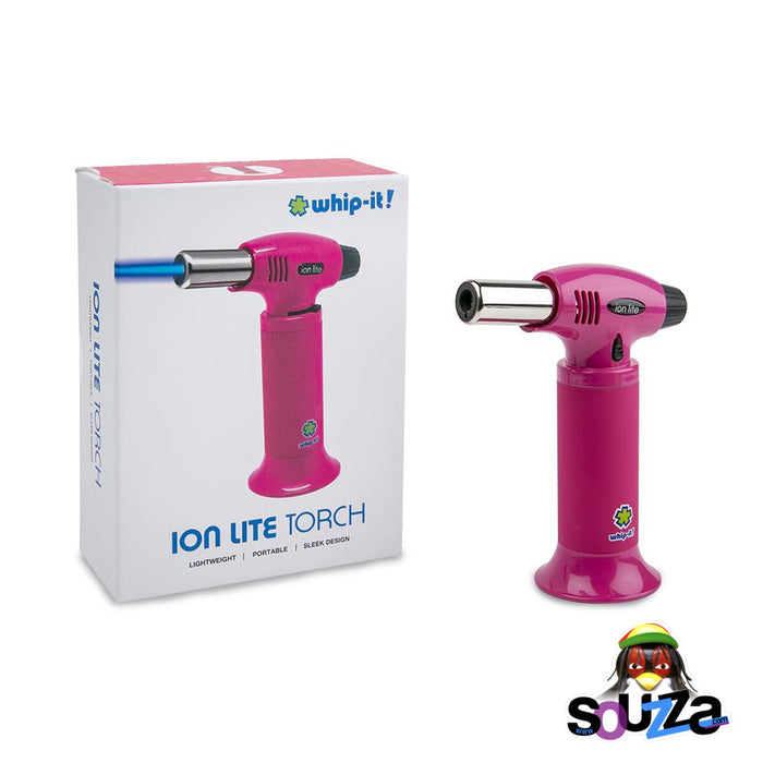 Ion Lite Butane Torch by Whip-It! - Pink with Box