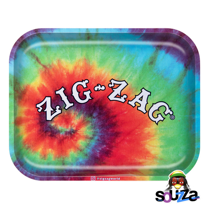 Zig Zag Tie-Dye Metal Rolling Tray