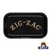 Zig Zag Small Metal Rolling Tray | Black | 10" x 6"