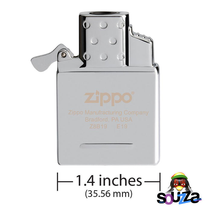 Zippo Butane Lighter Insert Length Front View
